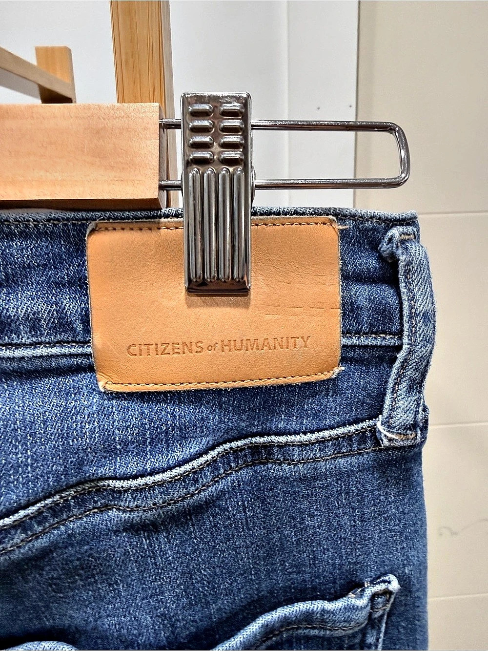 Citizens of Humanity Jolene High Rise Straight Crop Jeans Skinny Jeans Blue - Picture 6 of 10